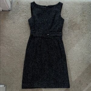 Banana Republic Charcoal Sleeveless Midi Dress
